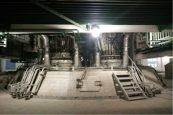 فرن صناعي لصهر السيليكون المعدني ذو الطاقة العالية مصهر السيليكون المعدني 12500KVA-33000KVA