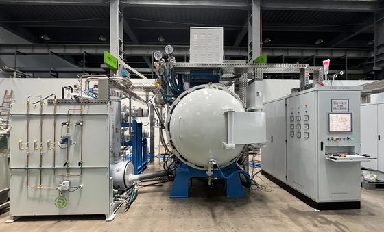 فرن تلبيد عالي التفريغ بـ 10-3 باسكال تفريغ ونطاق درجة حرارة من 1800 درجة مئوية إلى 2500 درجة مئوية للمعالجة الحرارية